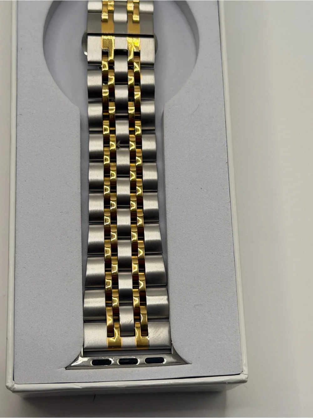 Apple Watch Stainless Steel & Gold Band,‎ 42/44/46mm, New